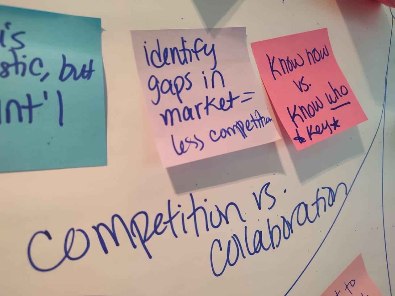 Post-it Notes from Bangkok Workshop