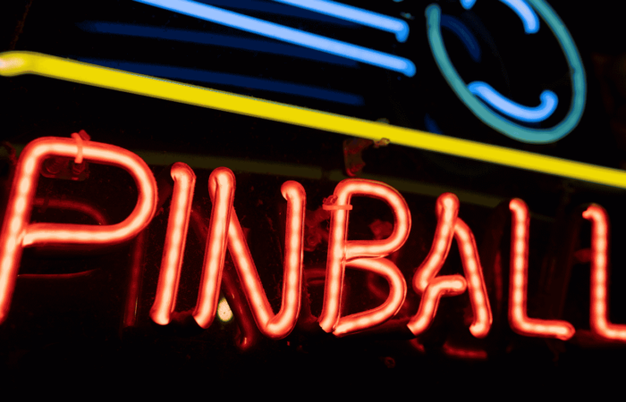 Neon Pinball Machine Sign