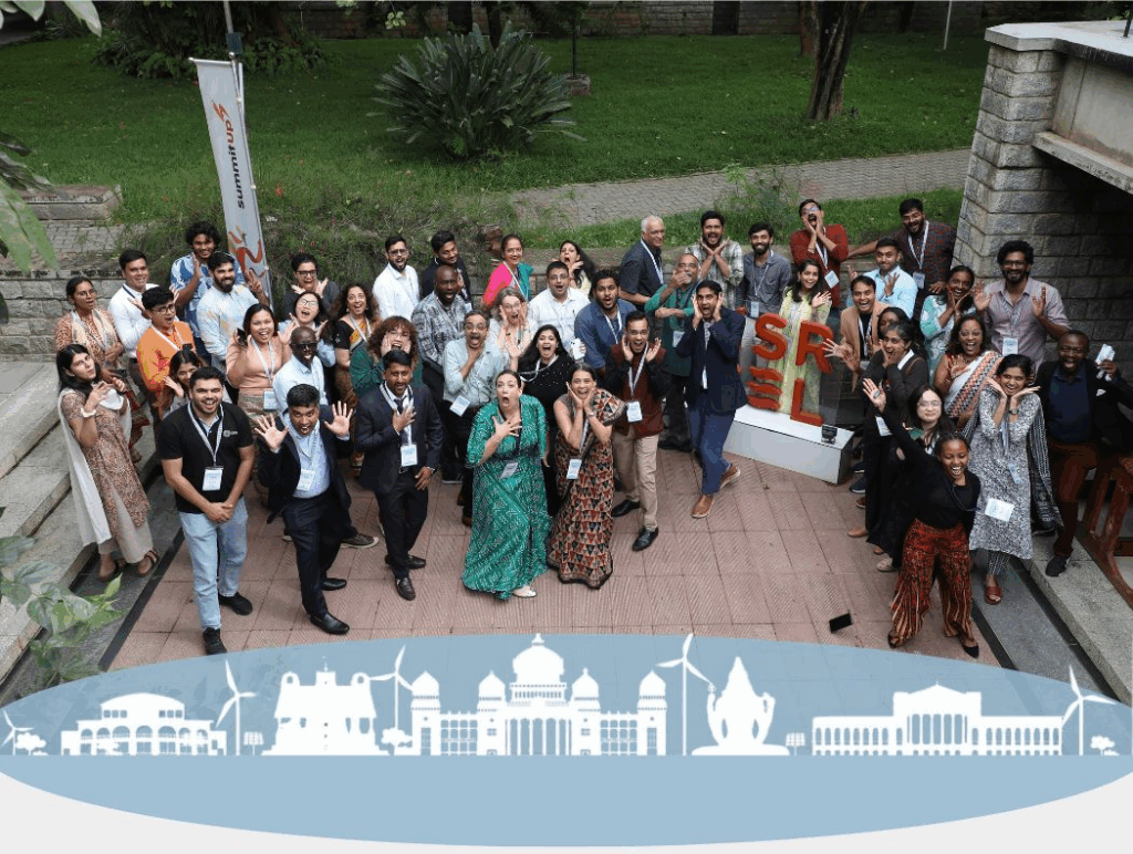 The gathering of participants at Pollinate Potluck 2024.