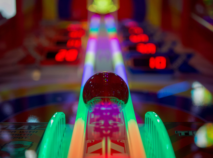 The ball within the Pinball machine