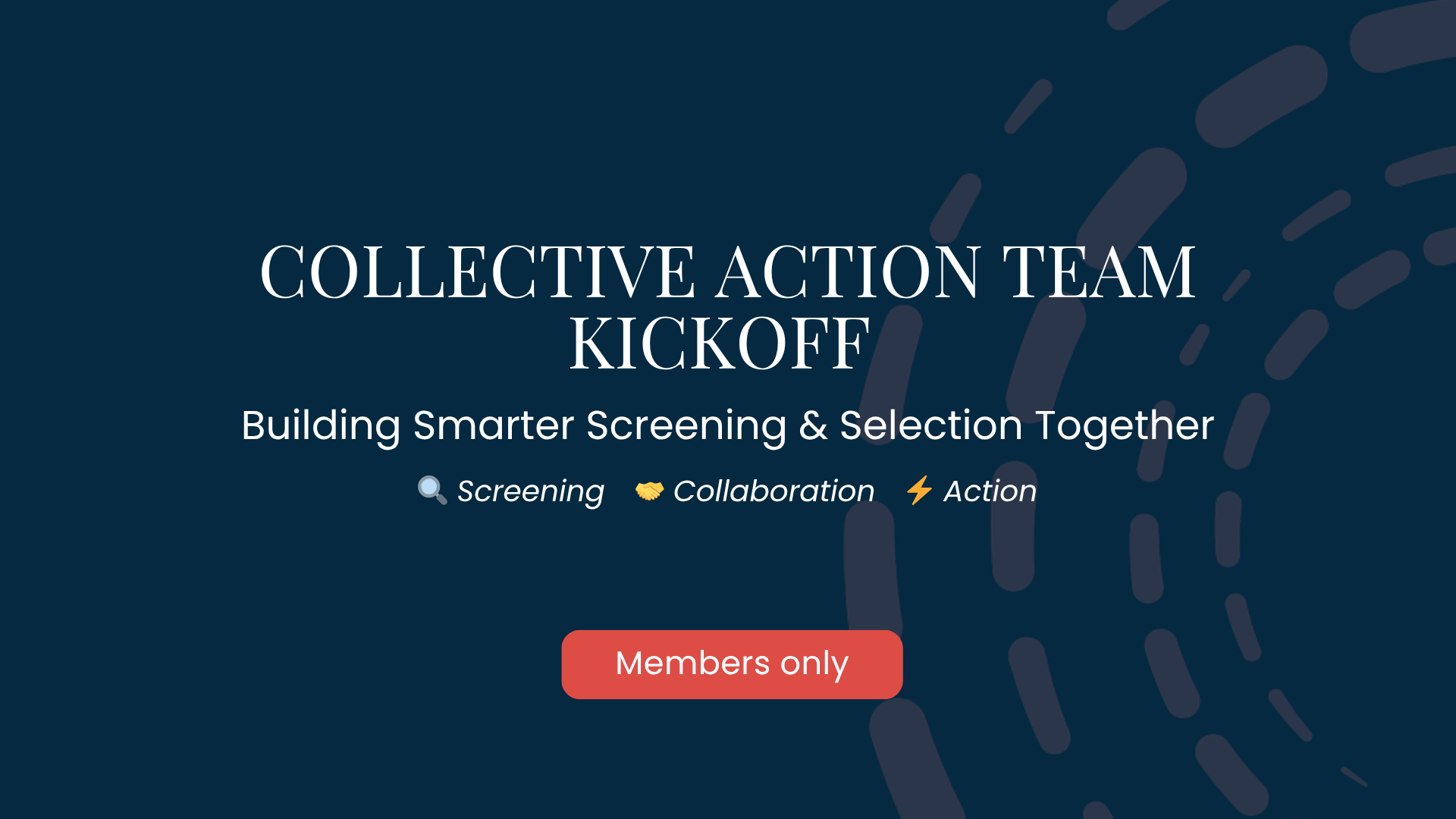 CAT kickoff April 15th & 21st