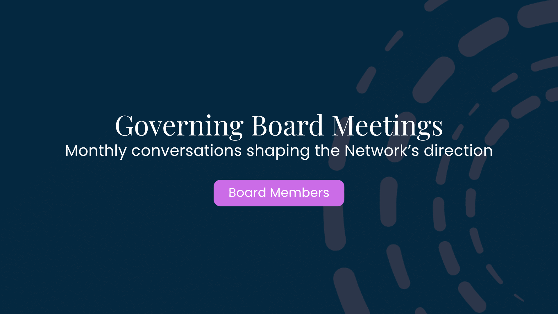 governing board meetings